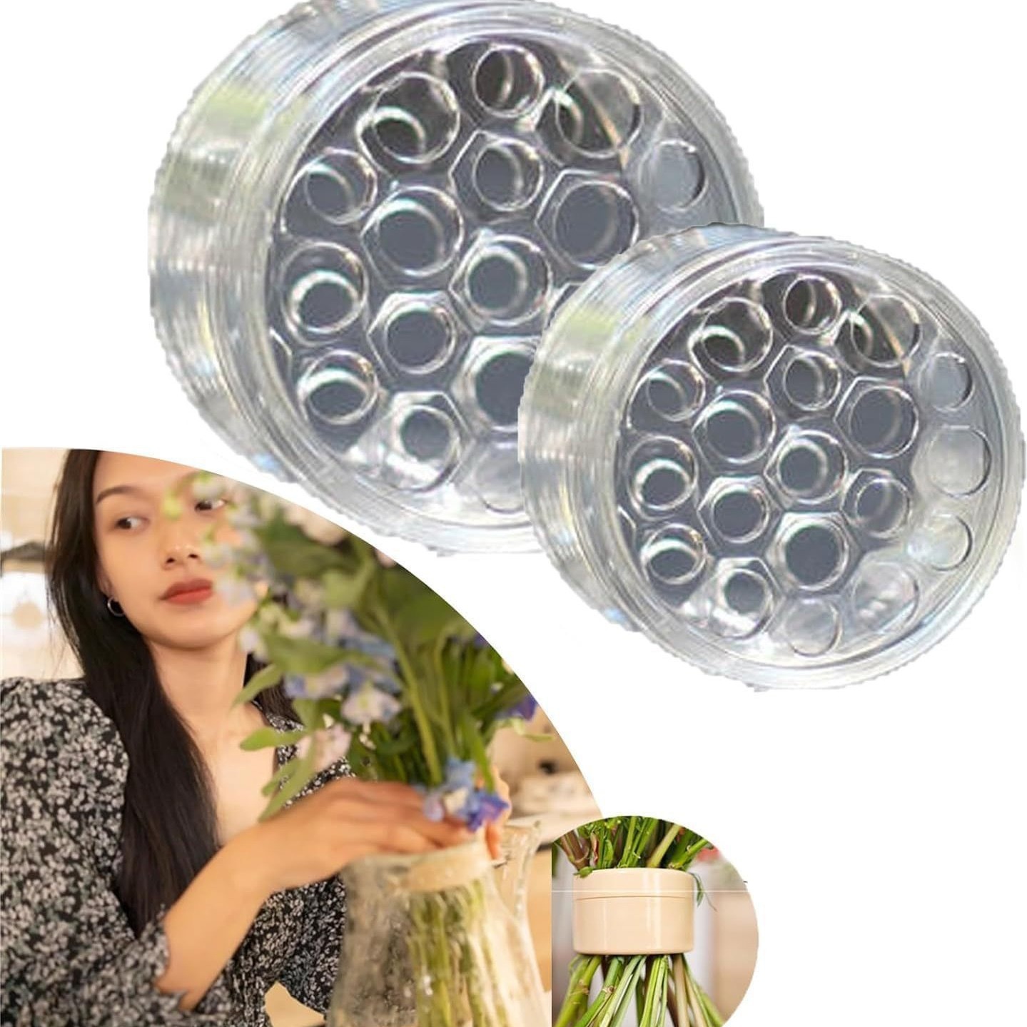 ที่ยึดก้านดอกแบบเกลียวสำหรับดอ - Ikebana Vase Kenzan บทวิจารณ์และราคา