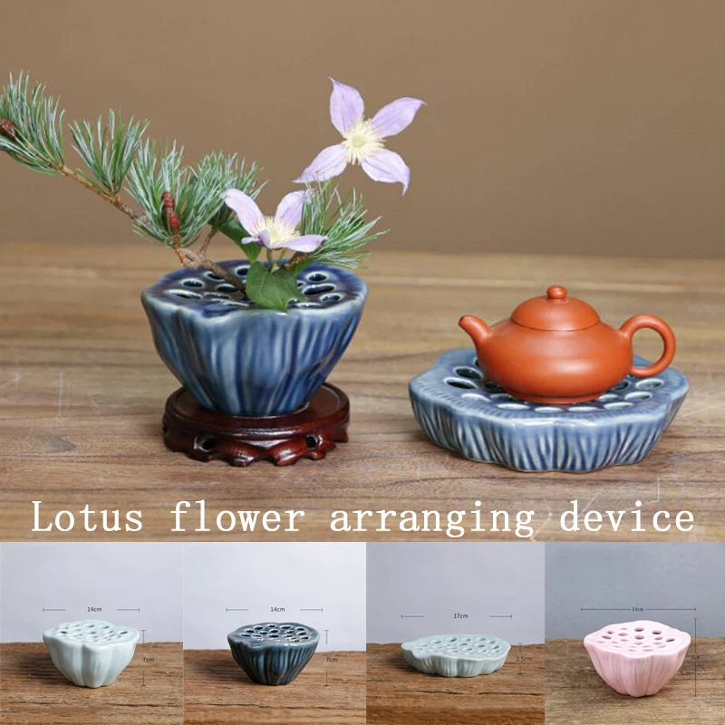 แจกันเซรามิกทรงฝักบัวสไตล์ญี่ป - Ikebana Vase Kenzan บทวิจารณ์และราคา