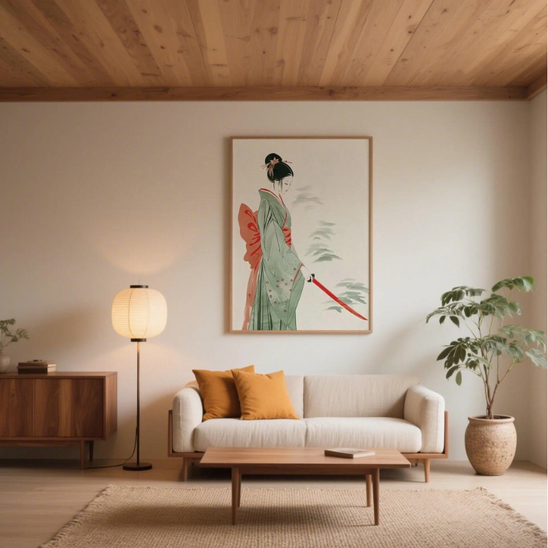 Mount Fuji & Crane ผนังญี่ปุ่น - Japanese Lifestyle Home บทวิจารณ์และราคา